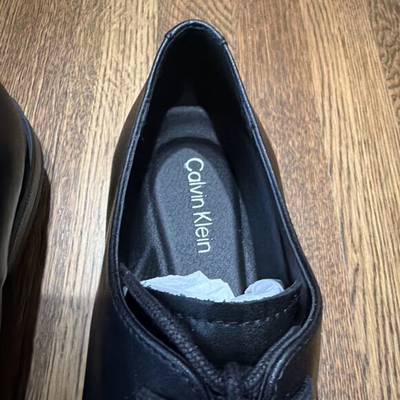 $135 Macy’s Calvin Klein Mens Malley 2 Black Leather Oxfords 11.5 Medium (M) main image 7